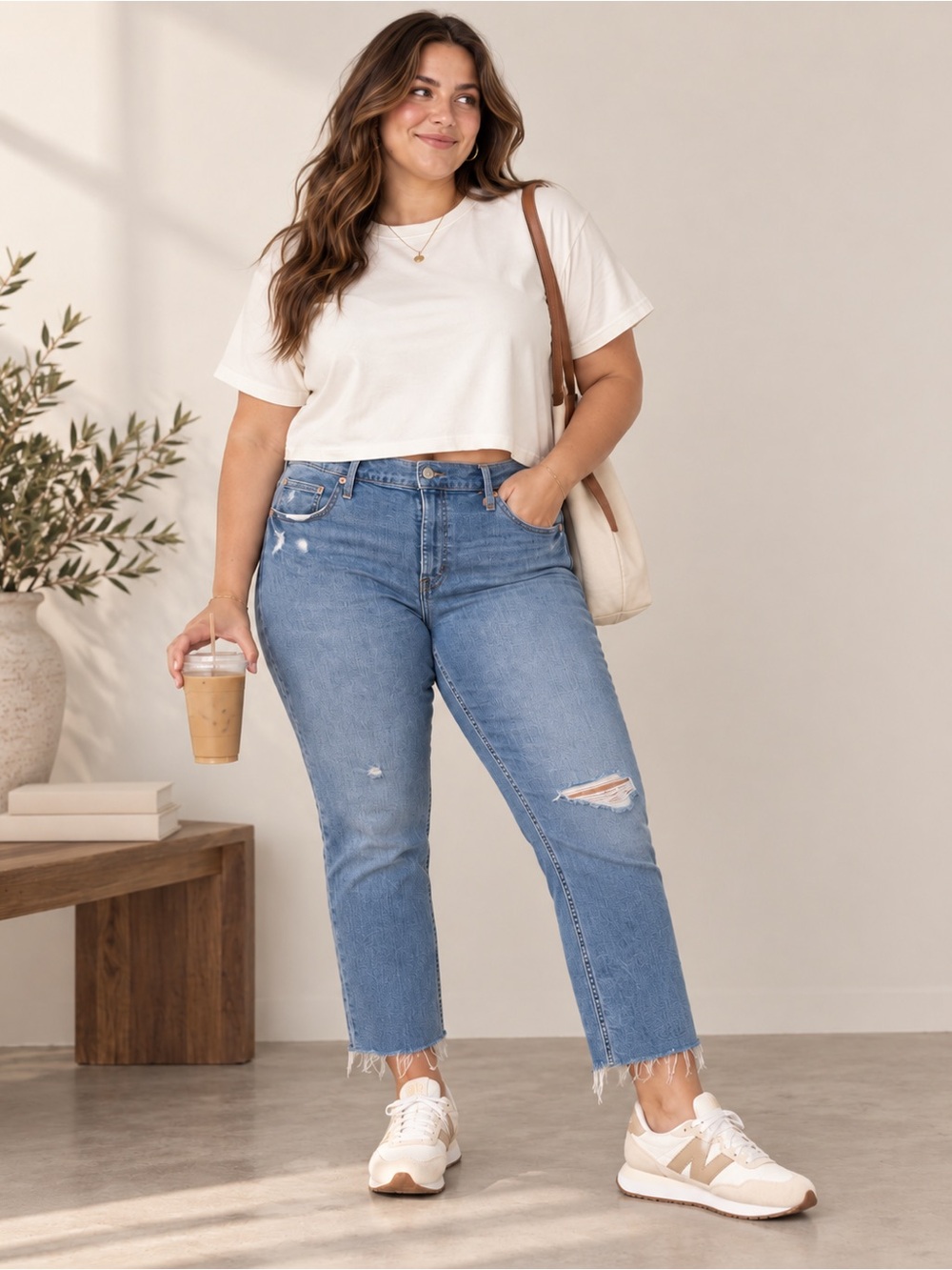 GAP Vintage | Slim Mid Rise Distressed Raw Hem Jeans - Size 20R